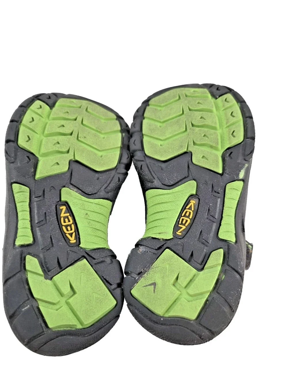 KEEN Newport H2 Kids Sandals Size 13 US Gray Lime Waterproof Closed Toe Outdoor